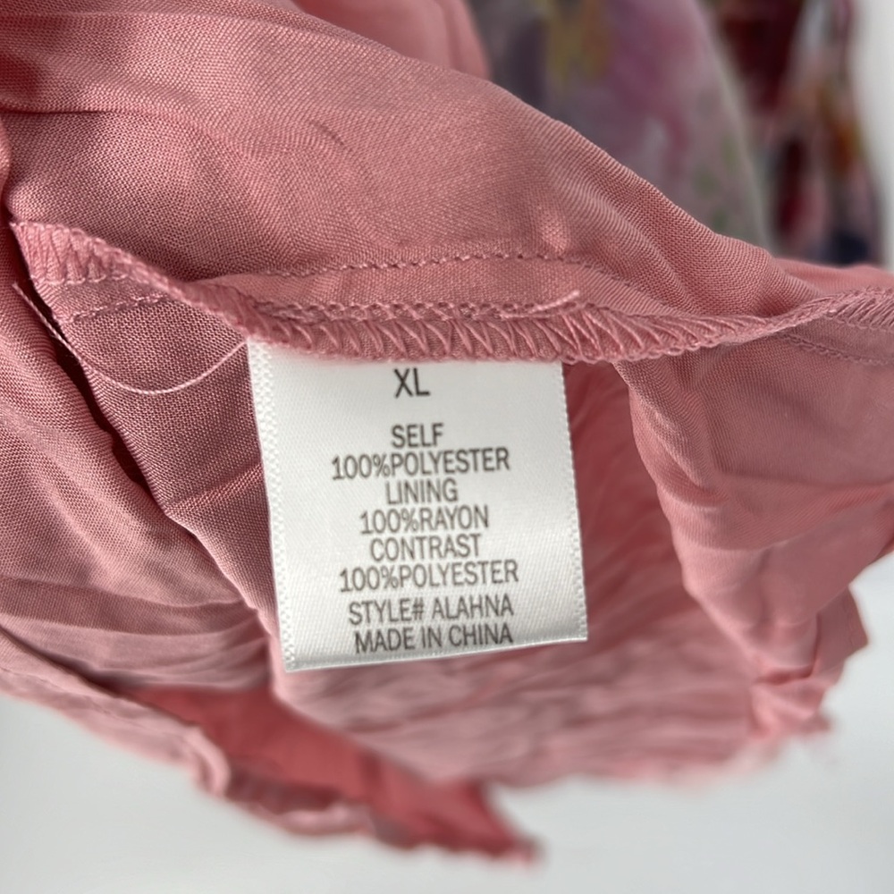 Francesca's Collections Floral Maxi Dress in Pink, Blue, Purple - Picture 11 of 14